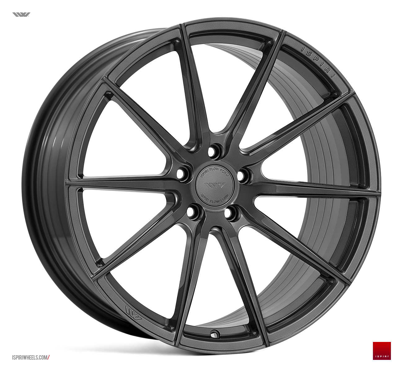 NEW 19" ISPIRI FFR1 MULTI-SPOKE ALLOY WHEELS IN CARBON GRAPHITE, DEEPER CONCAVE 9.5" OR 10" REARS - VARIOUS OFFSETS
